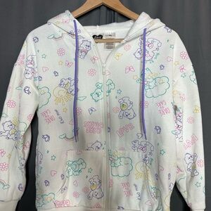 Care Bears Hoodie - White with Pastel Print